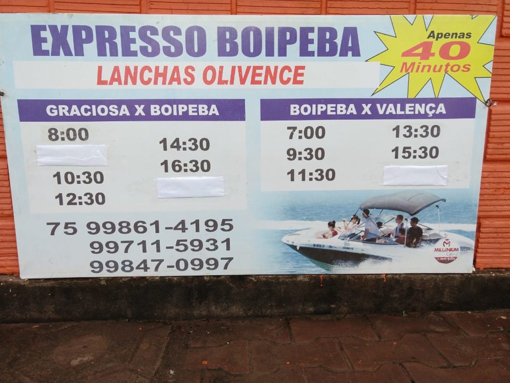 como chegar em boipeba graciosa