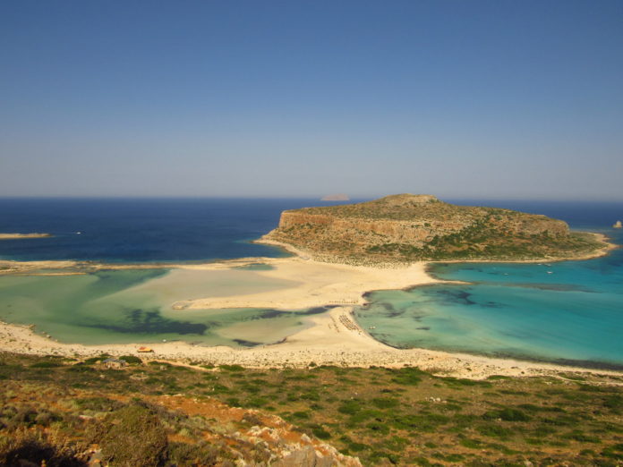 praia balos beach crete island greek