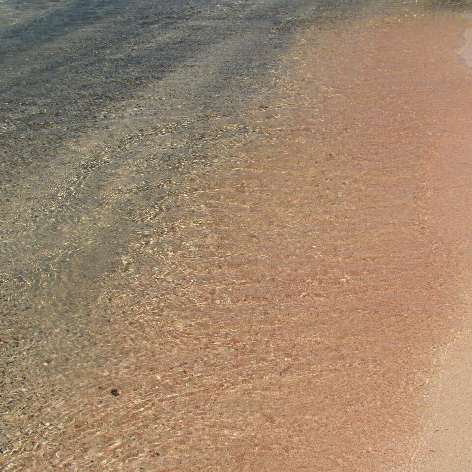 Praia de Elafonisi areia rosa ilha de creta